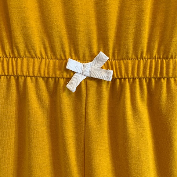 (K250) NWT Wonder Nation Girls XL (14-16) Mustard w/white Trim Romper - Picture 4 of 9